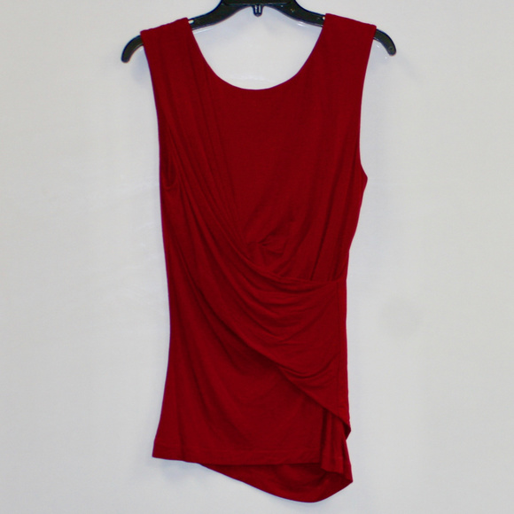 Free People Raspberry Red Draped Top - Picture 2 of 4